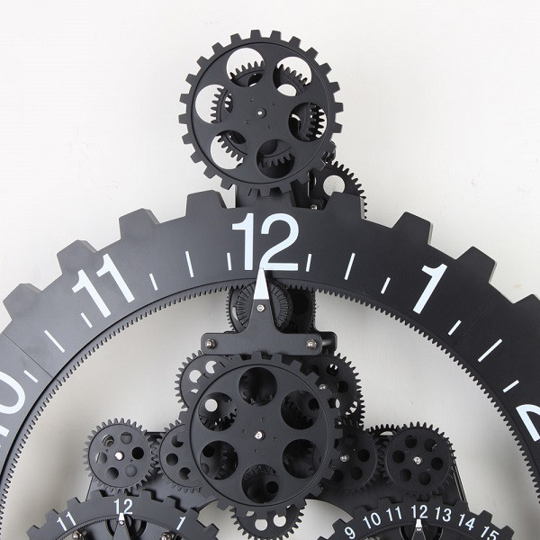 ساعت دیواری مدل چرخ دنده ای