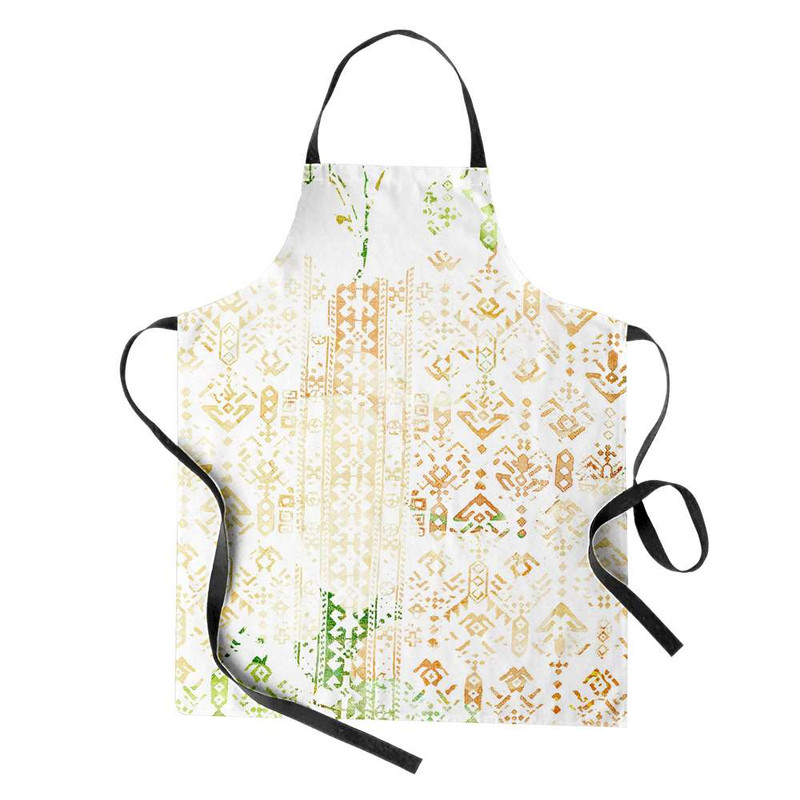 پیش بند آشپزخانه مدوپد طرح گلیم سبز مدل mod00041