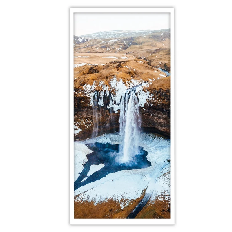 تابلو بکلیت طرح منظره آبشار یخی مدل W-S3350