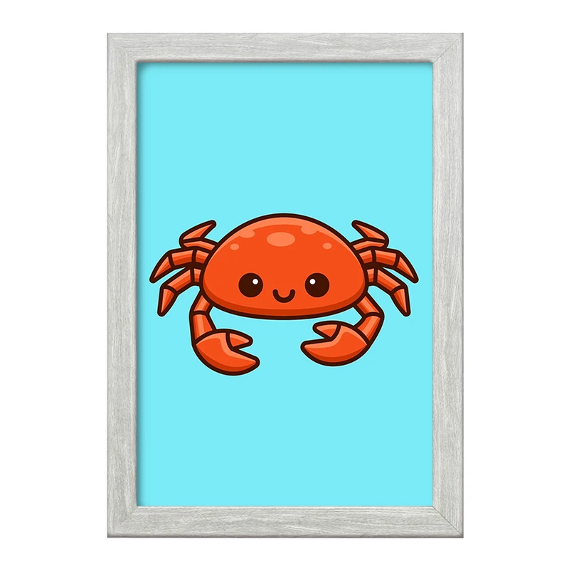 تابلو خندالو طرح حیوانات آبزی خرچنگ کد 28156