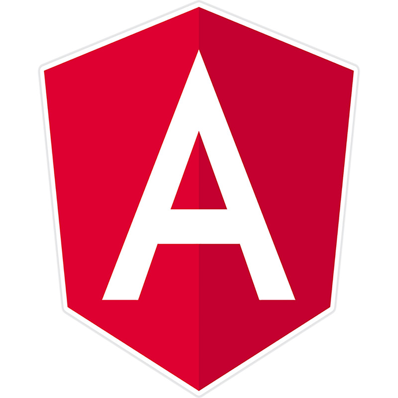 استیکر لپ تاپ طرح angular logo javascript کدST68