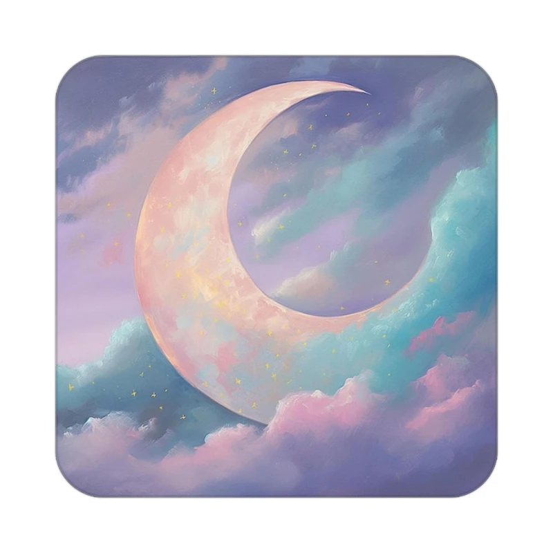 زیر لیوانی کاکتی طرح ماه و ستاره مدل mp53314