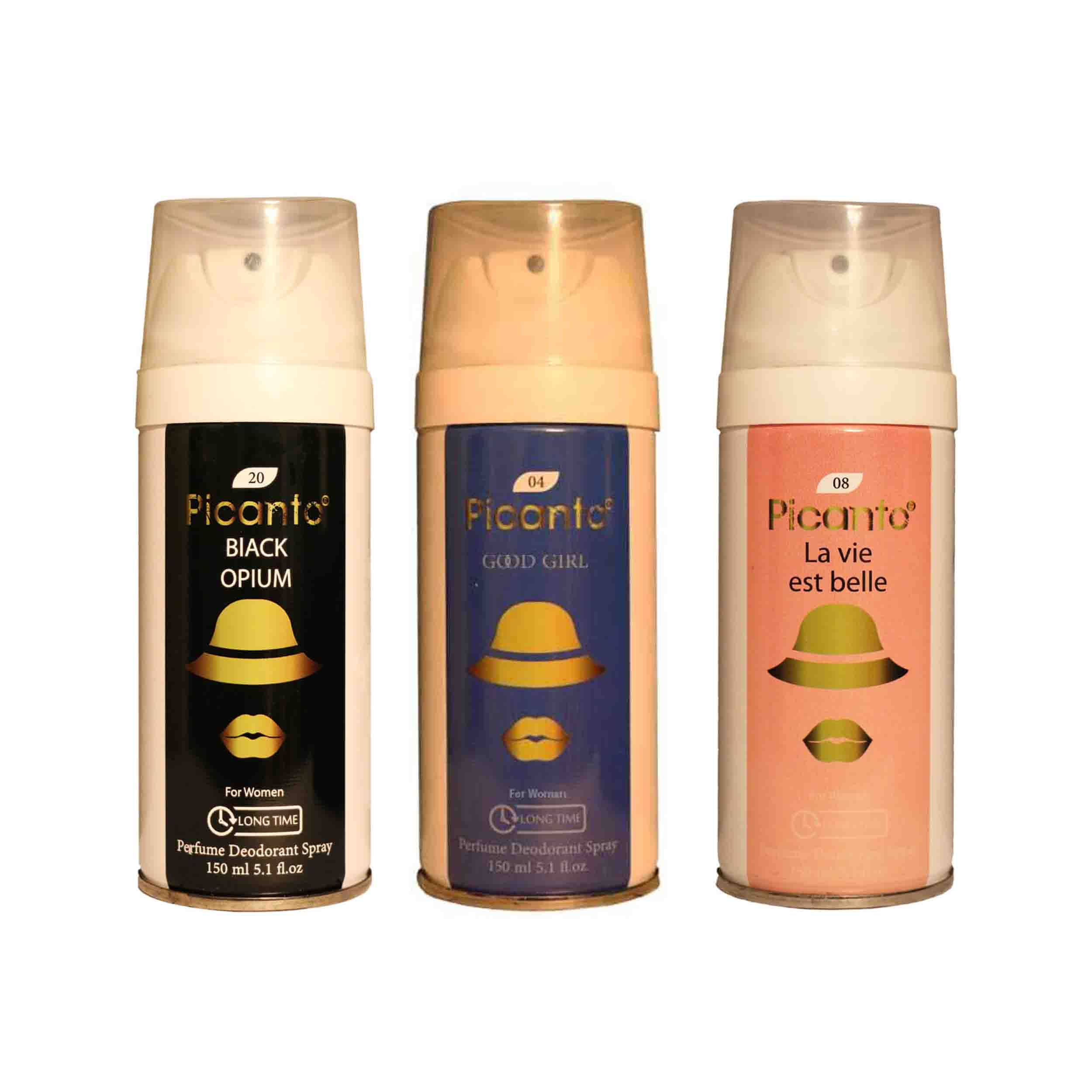 اسپری خوشبو کننده بدن زنانه پیکانتو مدل pw2 حجم 150 میلی لیتر مجموعه 3 عددی