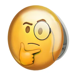 آینه جیبی خندالو طرح ایموجی مدل تاشو کد 24677 