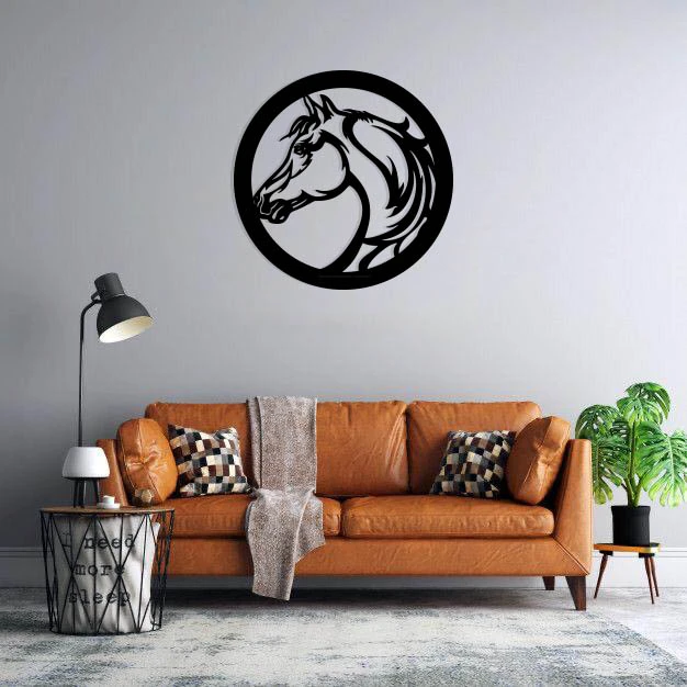 استیکر دیواری طرح سر اسب