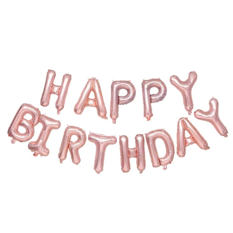 بادکنک فویلی پارتی لند تهران مدل هپی برت دی کد 4042 مجموعه 13 عددی