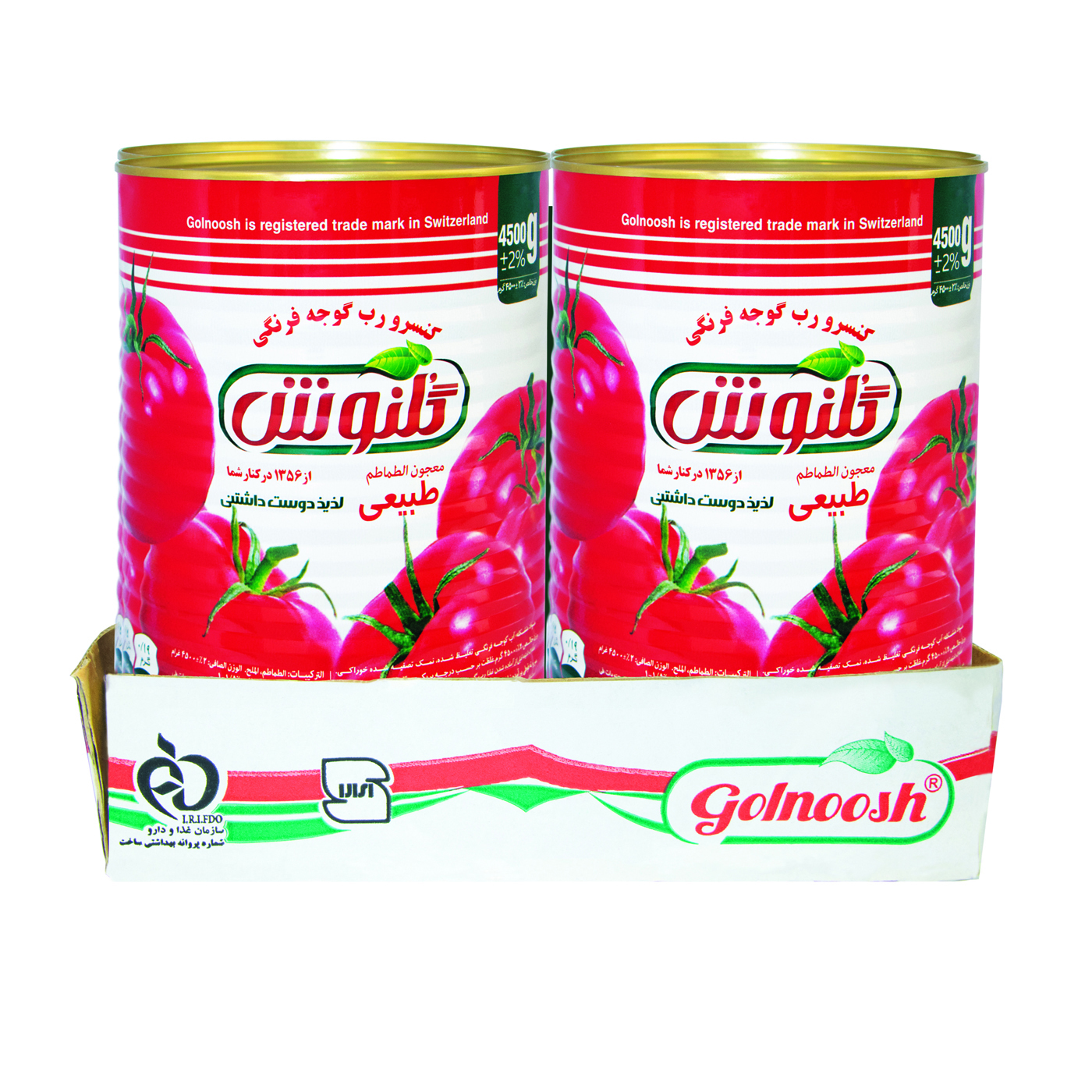 نکته خرید - قیمت روز رب گوجه فرنگی گلنوش - 4500 گرم بسته 4 عددی خرید