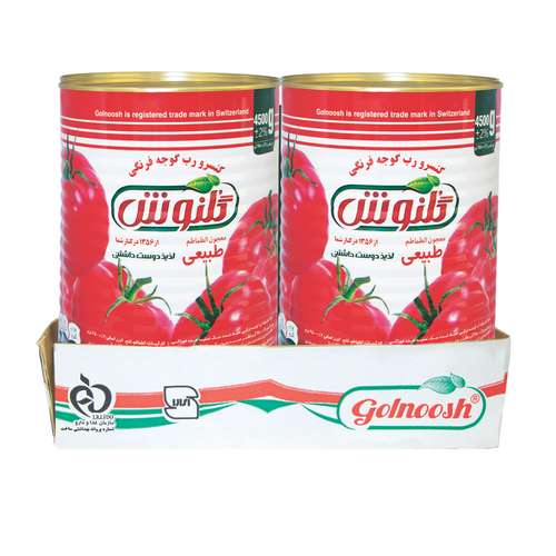 رب گوجه فرنگی گلنوش - 4500 گرم بسته 4 عددی