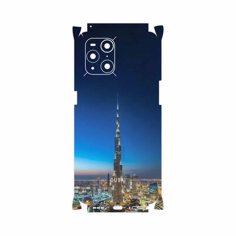 برچسب پوششی ماهوت مدل Dubai-City-FullSkin مناسب برای گوشی موبایل اپو Find X3 Pro