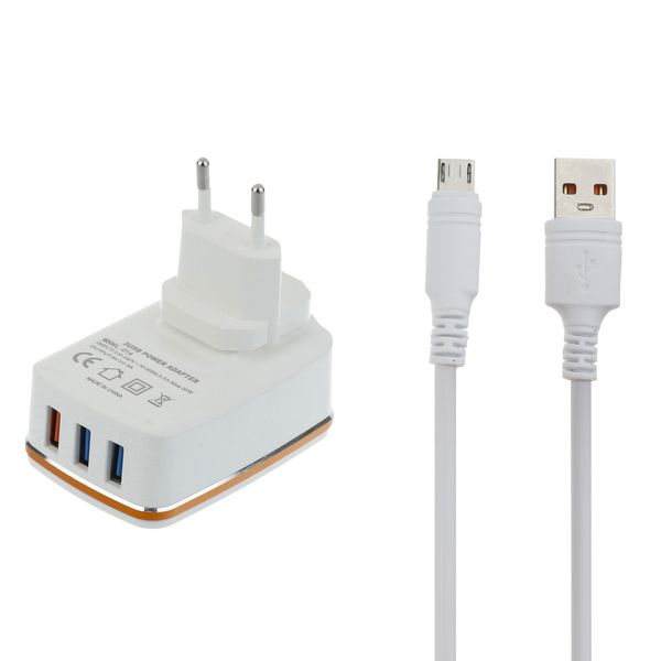 شارژر دیواری بیبوشی مدل c15 به همراه کابل تبدیل MicroUSB