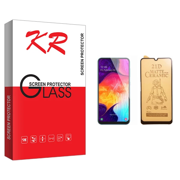 محافظ صفحه نمایش سرامیکی کی آر مدل +HD مناسب برای گوشی موبایل سامسونگ Galaxy A50
