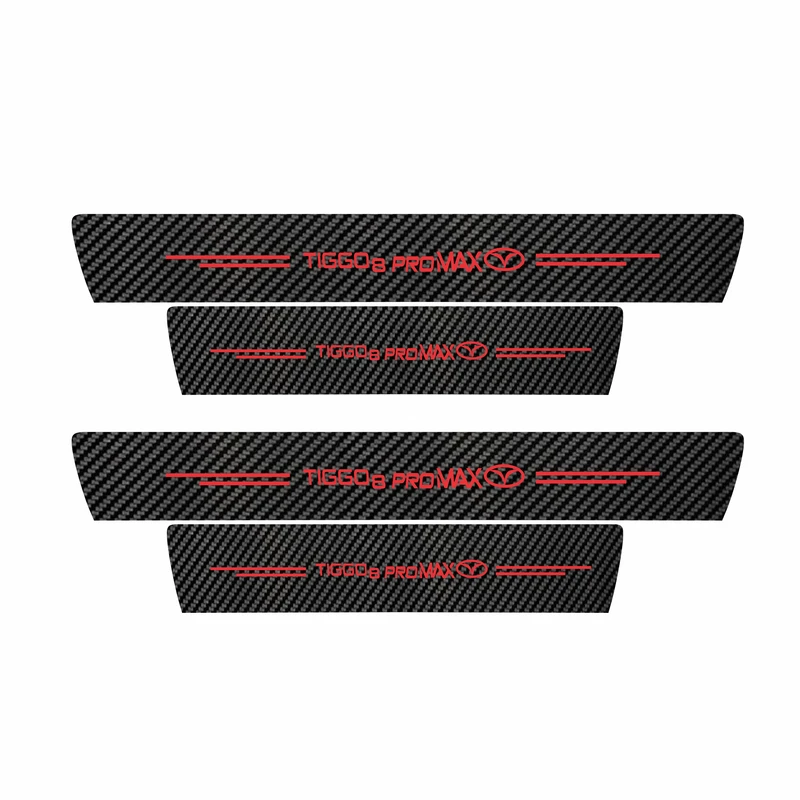 برچسب پارکابی خودرو سولگی مدل کربن کد J036 مناسب برای تیگو 7 پرو مکس بسته 4 عددی