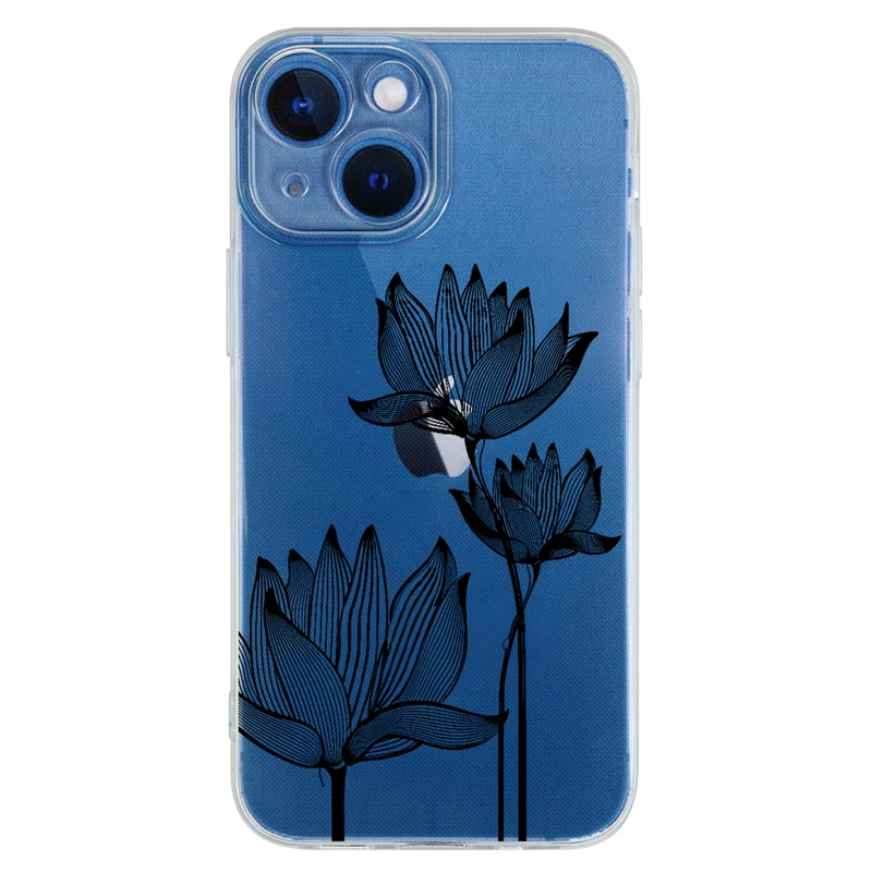 کاور مگافون طرح گل مدل C47-B مناسب برای گوشی موبایل اپل Iphone 13 mini