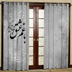 پرده مدل شعر هازان پانچی کد 4570 سایز 140x200 سانتی متر