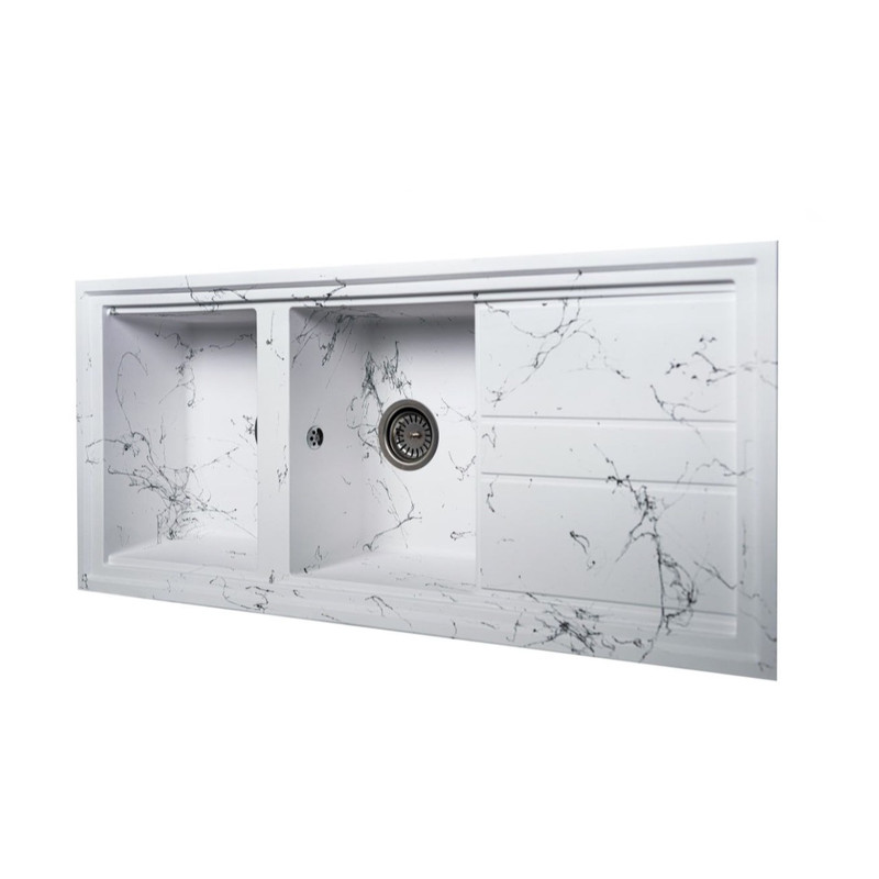 سینک ظرفشویی گرانیت مدل مرمر نقره mount کد 200 توکار