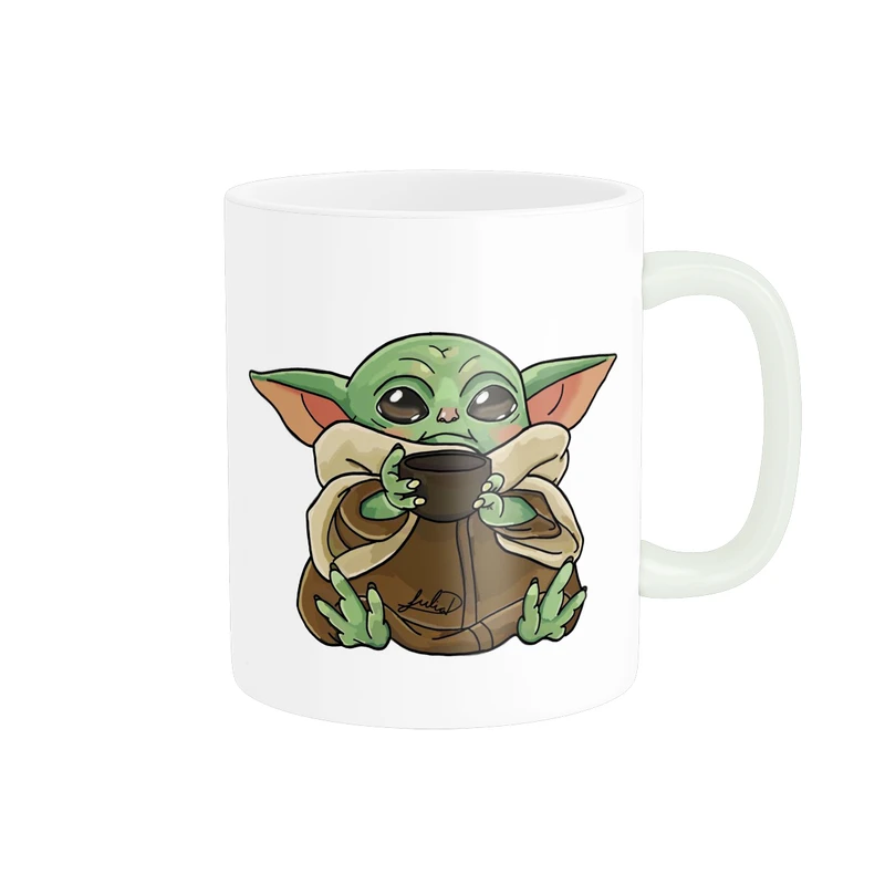 ماگ پادآفرین مدل کارتونی طرح بیبی یودا گروگو کد p9007