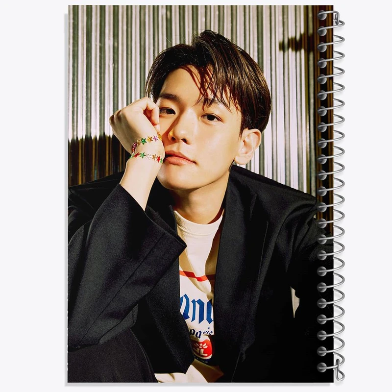 دفتر نقاشی 50 برگ خندالو مدل بکهیون گروه اکسو EXO کد 16774