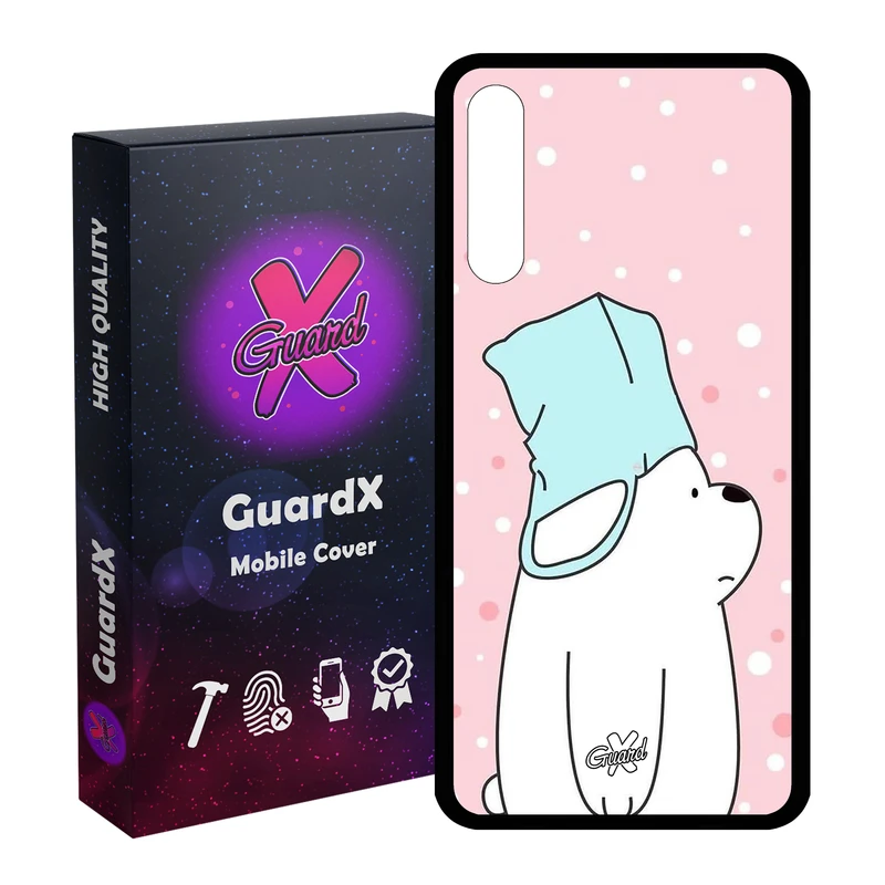 کاور گارد ایکس طرح Bear مدل Glass10019 مناسب برای گوشی موبایل هوآوی Y8P / P Smart S