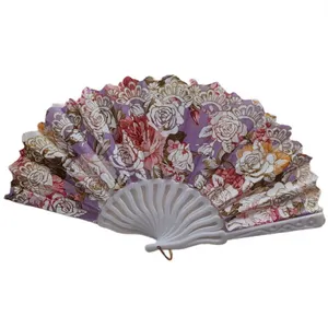 بادبزن دستی طرح گل کد 301