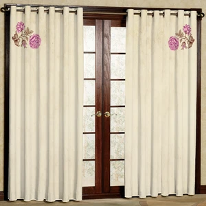 پرده مدل مخمل پانچی کد 1864T2 سایز 200x140 سانتی متر