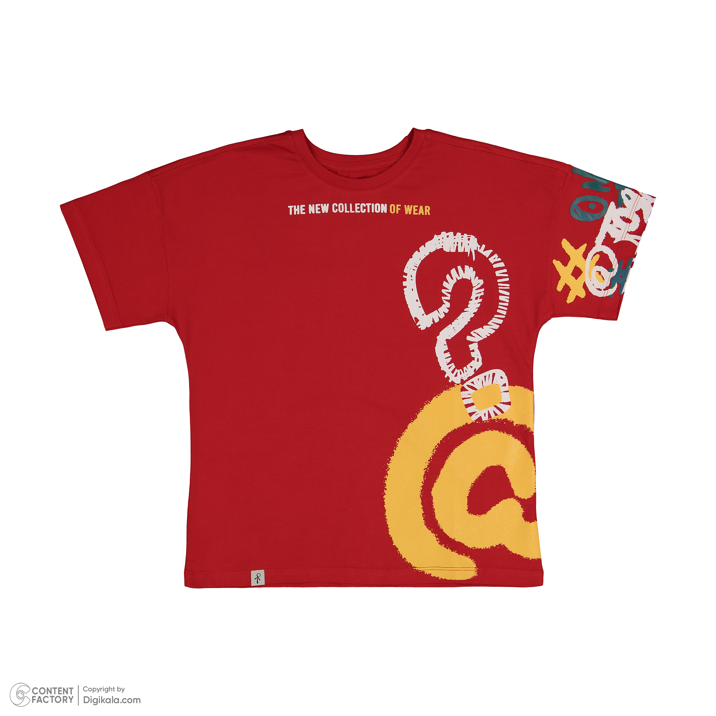 تی شرت آستین کوتاه پسرانه سون پون مدل 13911087 رنگ قرمز -  - 2