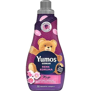 نرم کننده محافظ رنگ لباس یوموش مدل گل های بهاری حجم 1200 میلی لیتر 