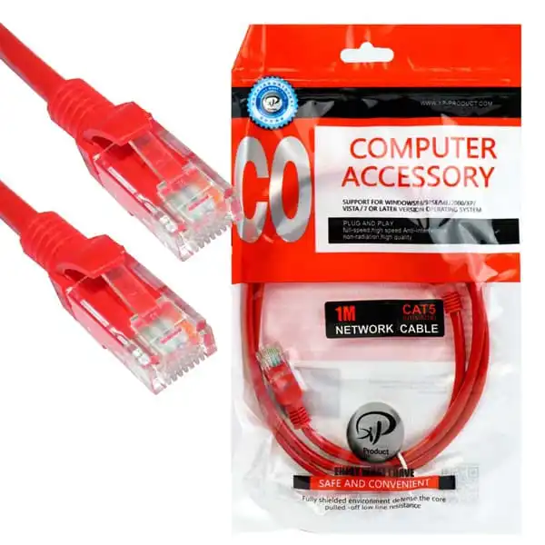 پچ کورد Cat5 ایکس پی-پروداکت مدل RED بسته 4 عددی