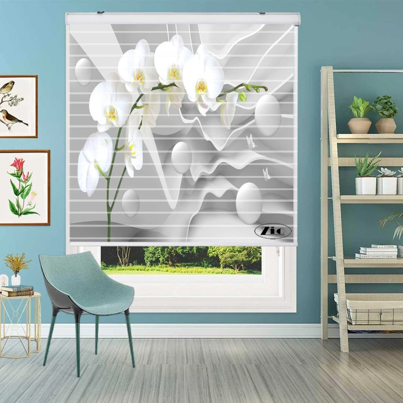 پرده زبرا زیو مدل 3D1111 سایز 150x150 سانتی متر