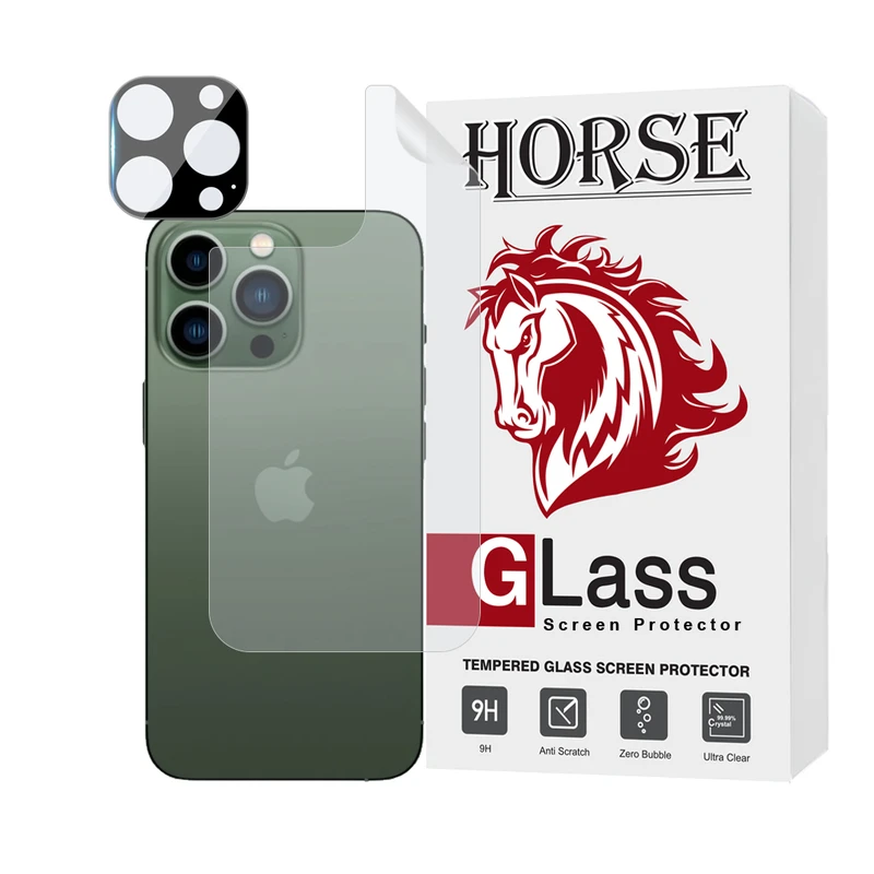 محافظ پشت گوشی هورس مدل MTBFULH مناسب برای گوشی موبایل اپل iPhone 13 Pro به همراه محافظ لنز
