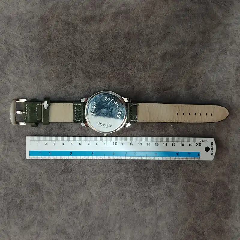 ساعت مچی عقربه ای مدل بند چرم کد 0012