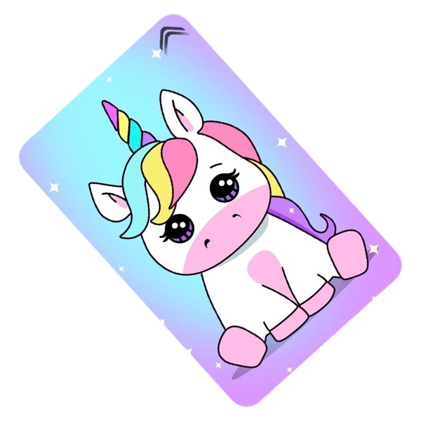 استیکر کارت طرح یونیکورن Unicorn مدل CAC781-K-G1-185