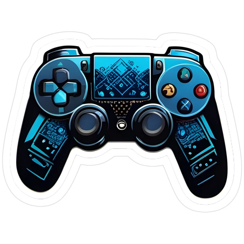 برچسب طرح گیم GAMER کد 710 مجموعه 1 عددی