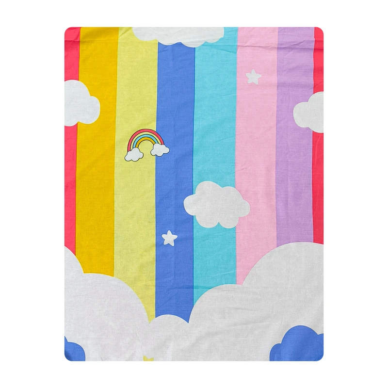ملحفه فیلور آدنو مدل رنگین کمان کد FI81 یک نفره سایز 140x240 سانتی‌متر