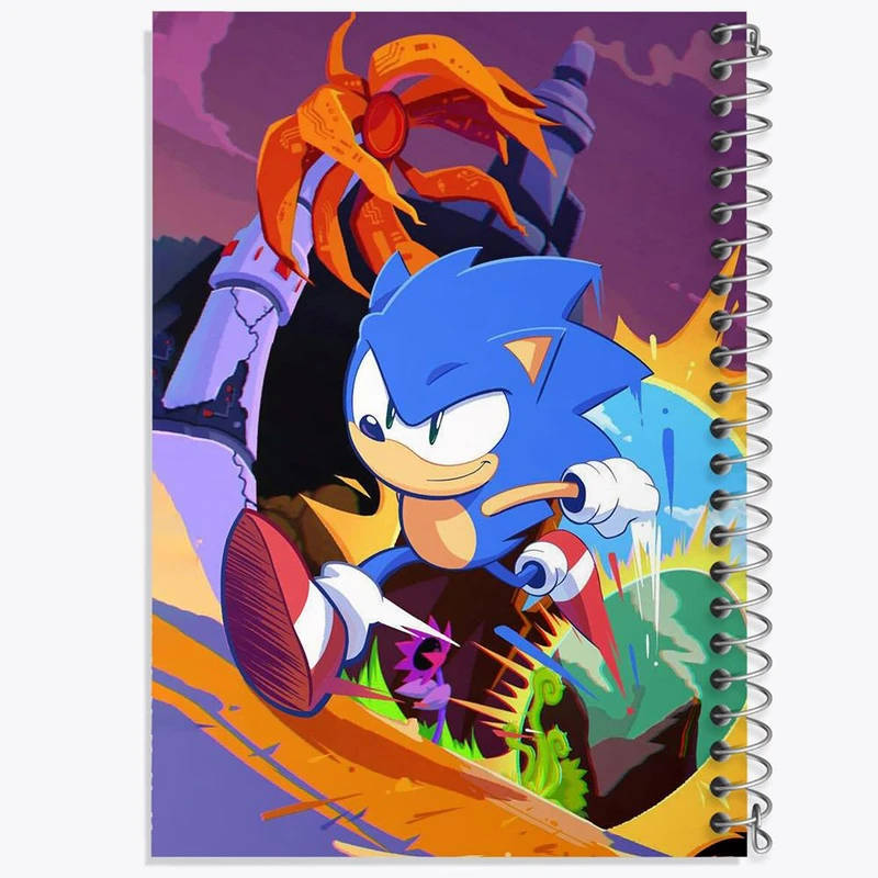 دفتر بولت ژورنال 50 برگ خندالو طرح سونیک کد 1038
