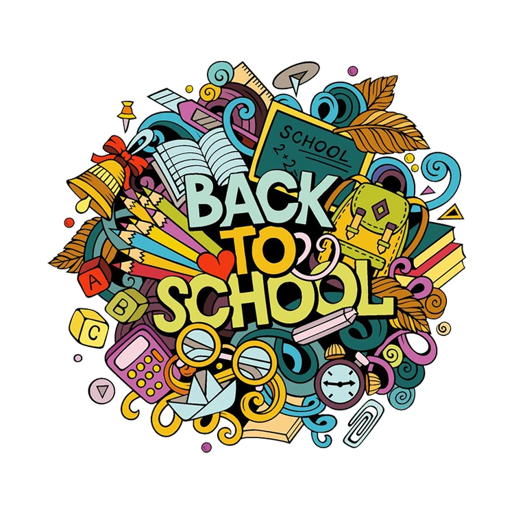 استیکر پارچه و لباس پاد آفرین مدل مدرسه کد 708