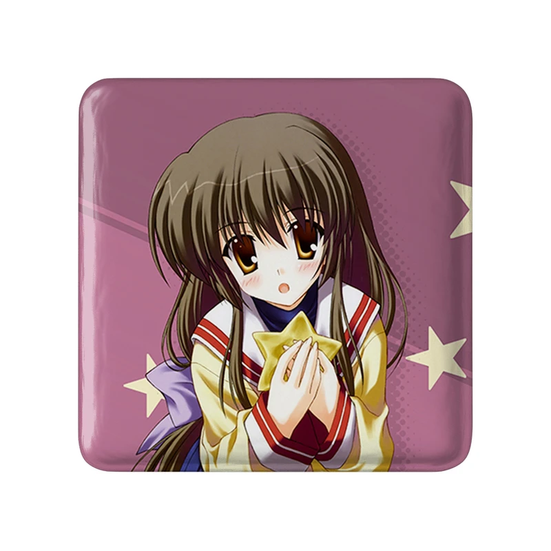مگنت خندالو طرح فوکو انیمه کلاناد Clannad  مدل مربعی کد 22413