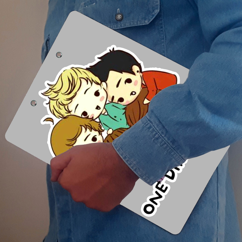 تخته شاسی طرح One Direction سایز A4