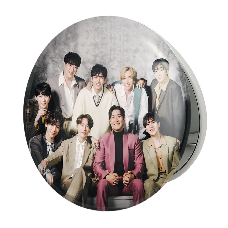 آینه جیبی خندالو طرح گروه سوپر جونیور Super Junior مدل تاشو کد 12173 