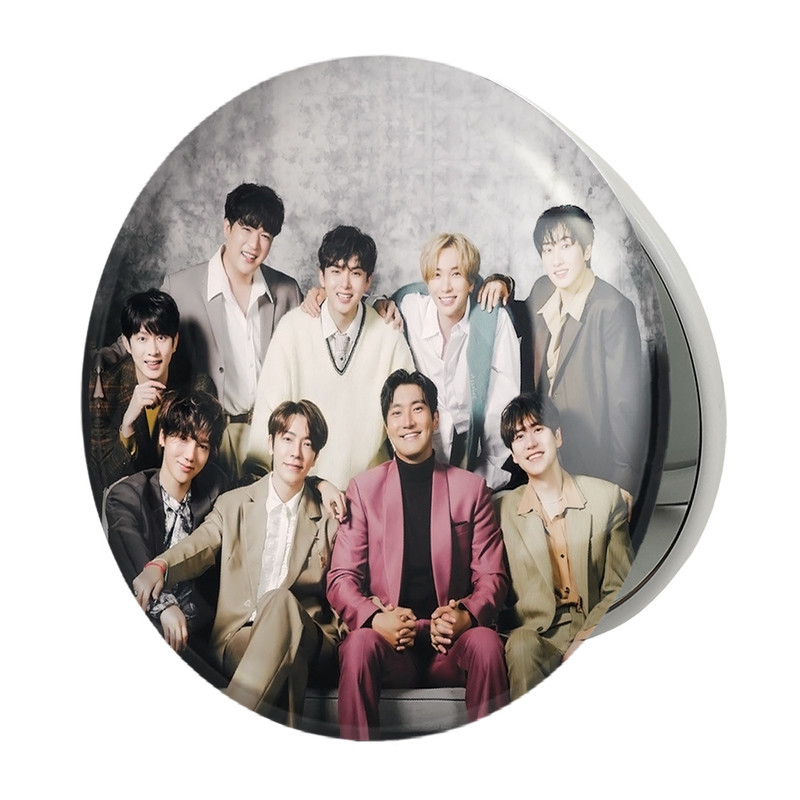 آینه جیبی خندالو طرح گروه سوپر جونیور Super Junior مدل تاشو کد 12173 