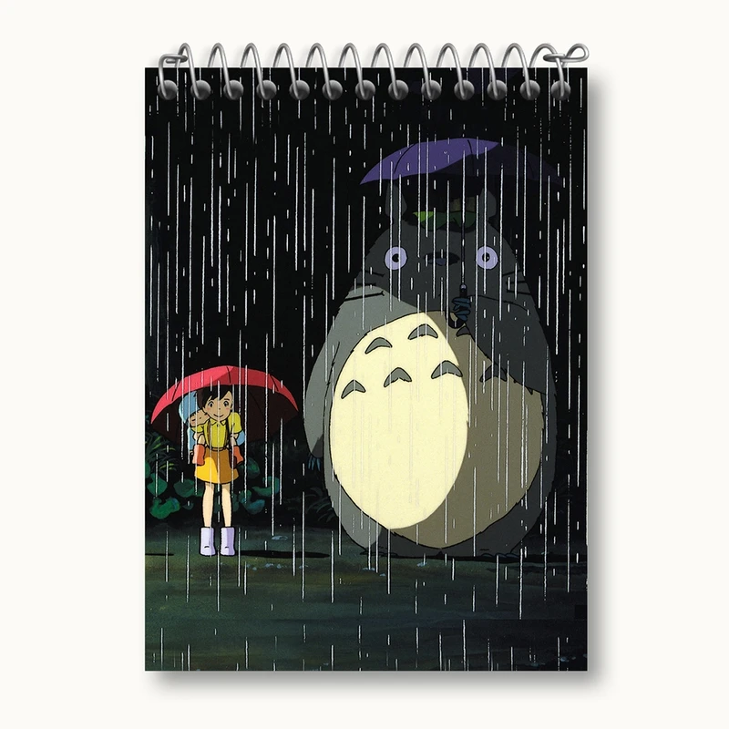دفتر یادداشت 50 برگ خندالو مدل توتورو و ساتسوکی انیمه توتورو Totoro کد 12819