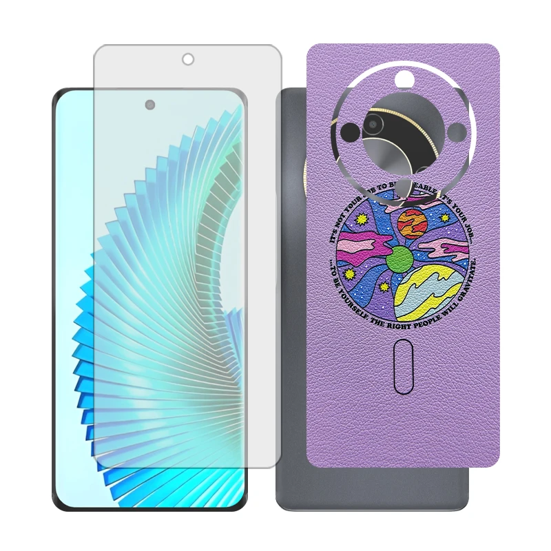 محافظ صفحه نمایش شفاف گلس مدل Together مناسب برای گوشی موبایل آنر X9b به همراه برچسب پوششی پشت گوشی