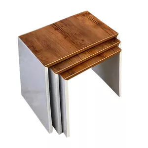میز عسلی مدل چوبی کد 05 مجموعه 3 عددی