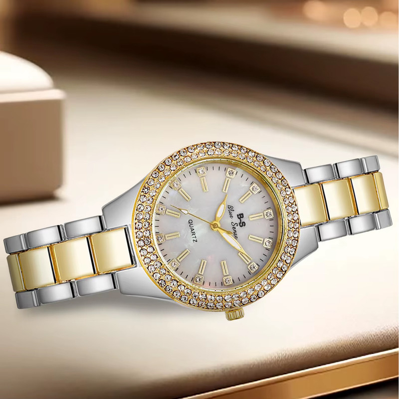 ساعت مچی عقربه ای زنانه مدل نگین دار کد 2RANG-J ساعت مچی عقربه ای زنانه مدل نگین دار کد 2RANG-J