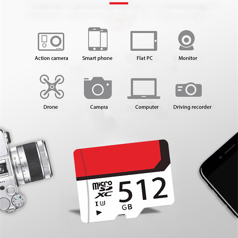 کارت حافظه MicroSDXC مدل eco کلاس 10 استاندارد UHS-I U3 سرعت 30MB/s ظرفیت 512 گیگابایت