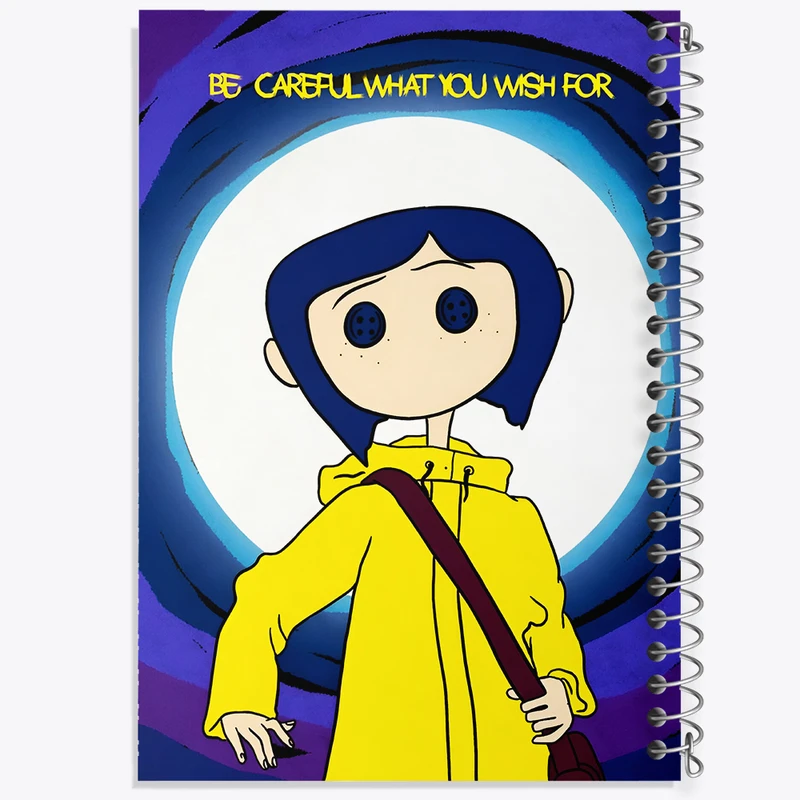 دفتر شطرنجی 50 برگ خندالو طرح کورالین (Coraline) کد F6800