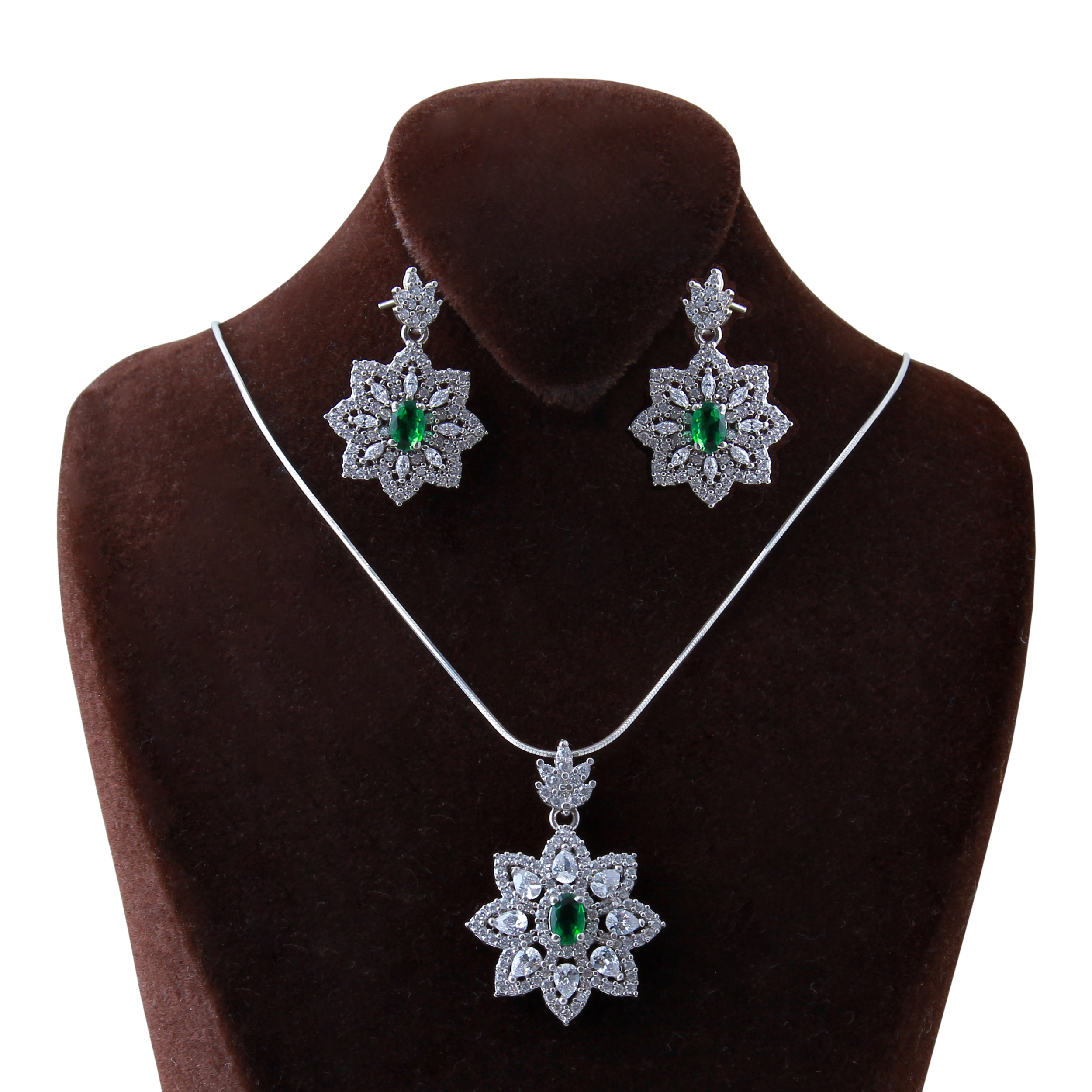   نیم ست نقره زنانه بازرگانی میلادی کد NTR_184