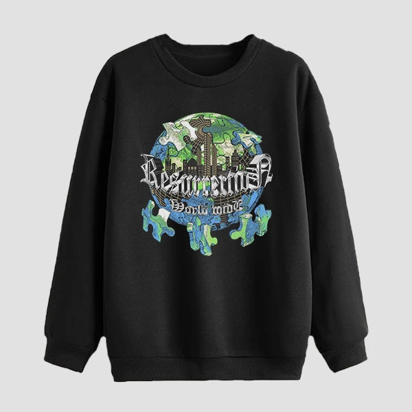 سویشرت مردانه مدل دورس فانتزی کره زمین گنگ کد z207