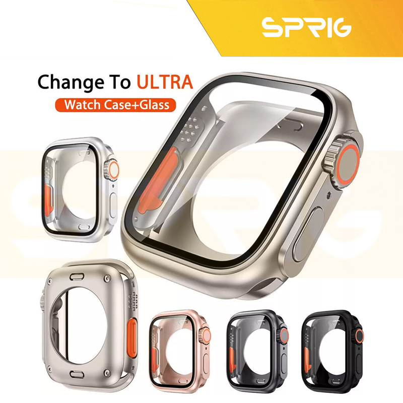 کاور اسپریگ مدل 360-Ultra Design مناسب برای اپل واچ Series 7 45mm / Series 8 45mm / Series 9 45mm به همراه محافظ صفحه نمایش