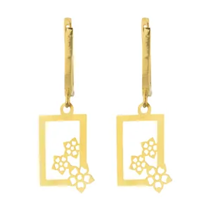 گوشواره طلا 18 عیار زنانه باراد زر کد BR415