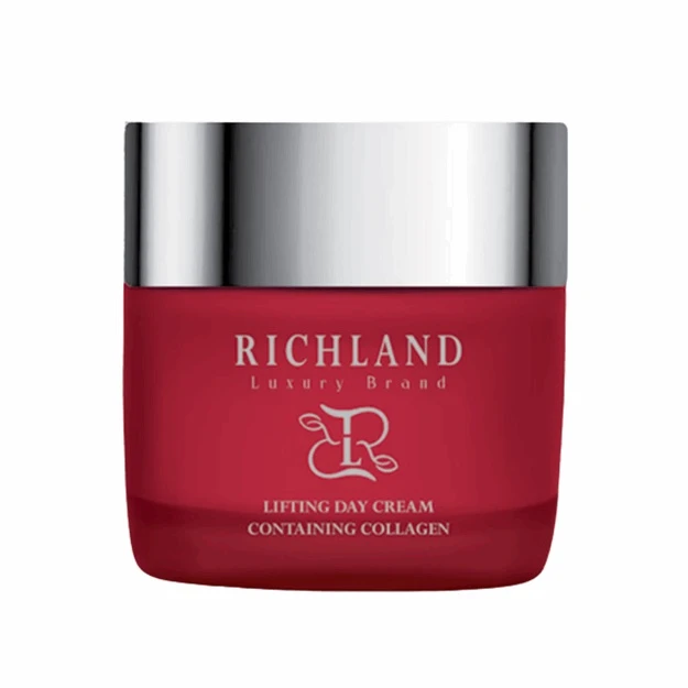 کرم سفت‌کننده روز ریچلند مدل containing collagen مناسب برای انواع پوست حجم 50 میلی لیتر